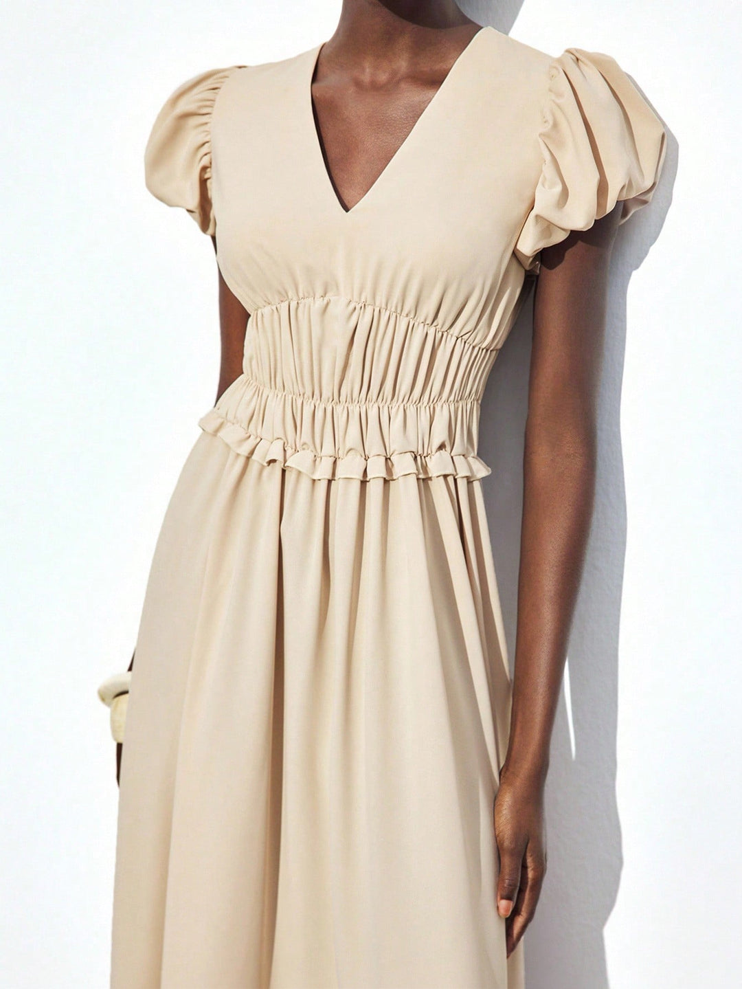 Rochie maxi SHEIN, bej