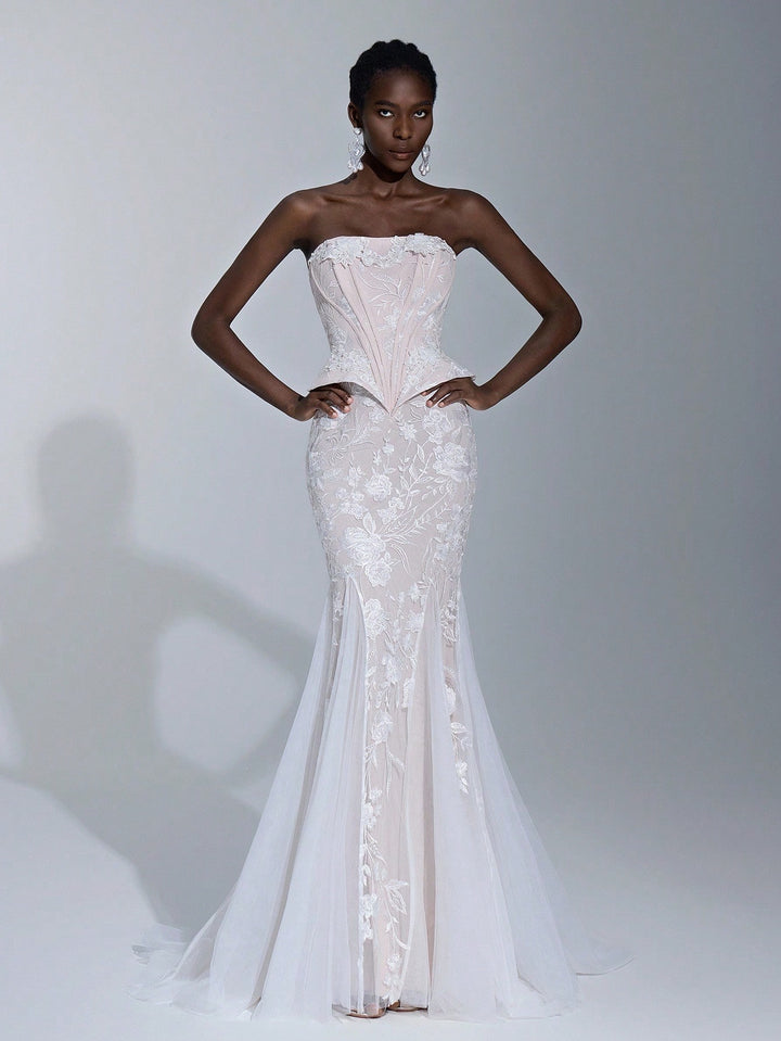 Rochie de mireasă SHEIN, alb