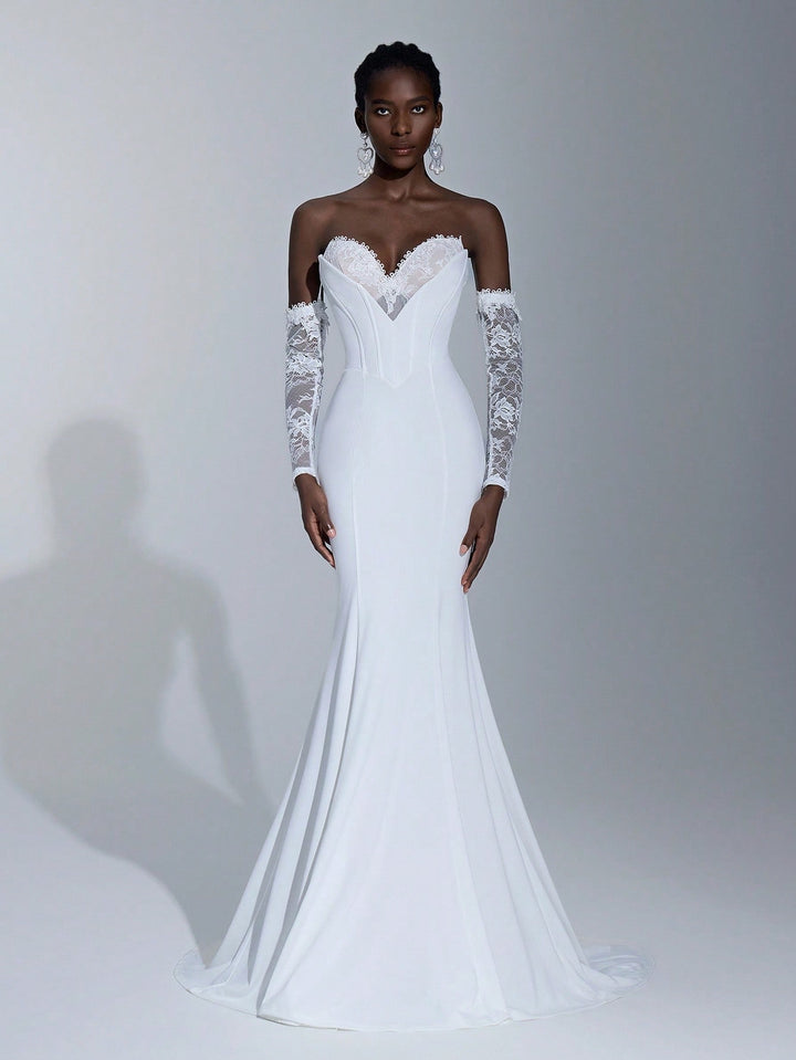 Rochie de mireasă SHEIN, alb