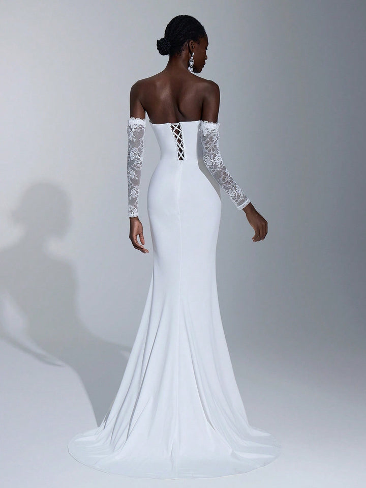 Rochie de mireasă SHEIN, alb