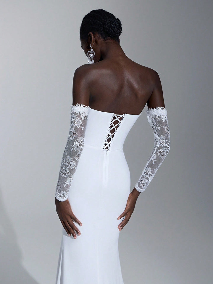 Rochie de mireasă SHEIN, alb