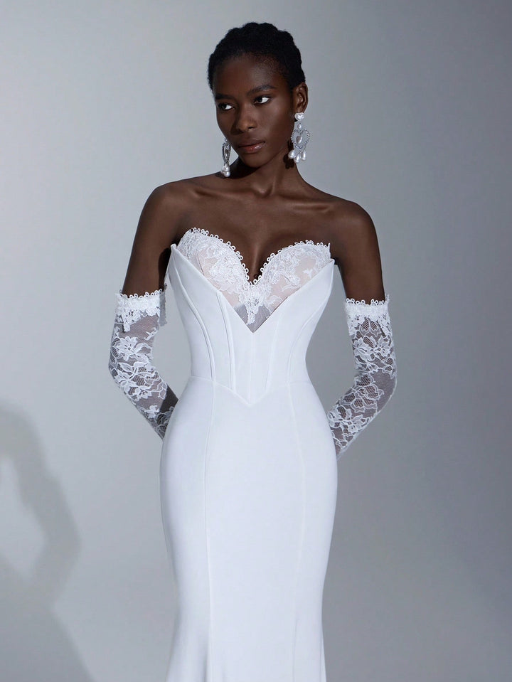 Rochie de mireasă SHEIN, alb