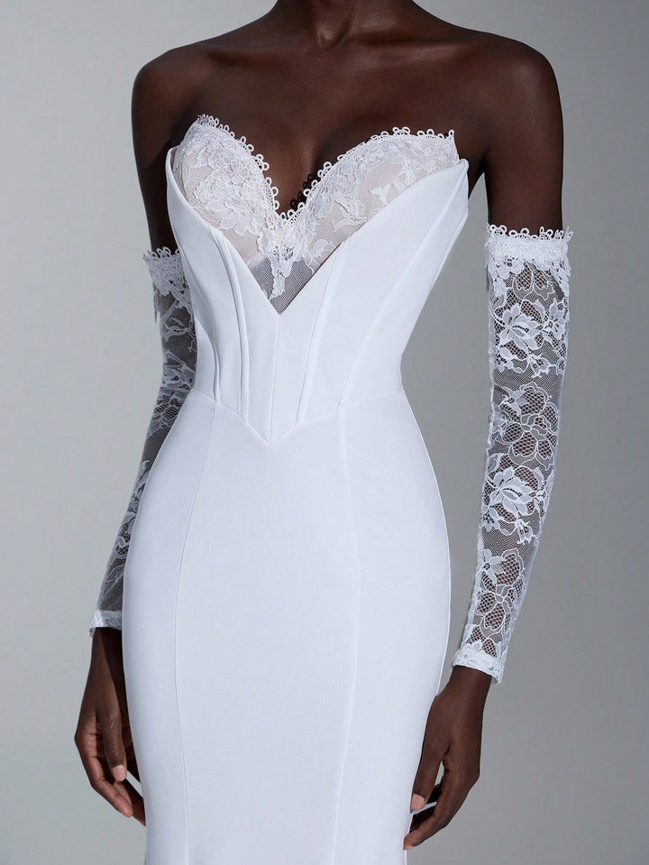 Rochie de mireasă SHEIN, alb