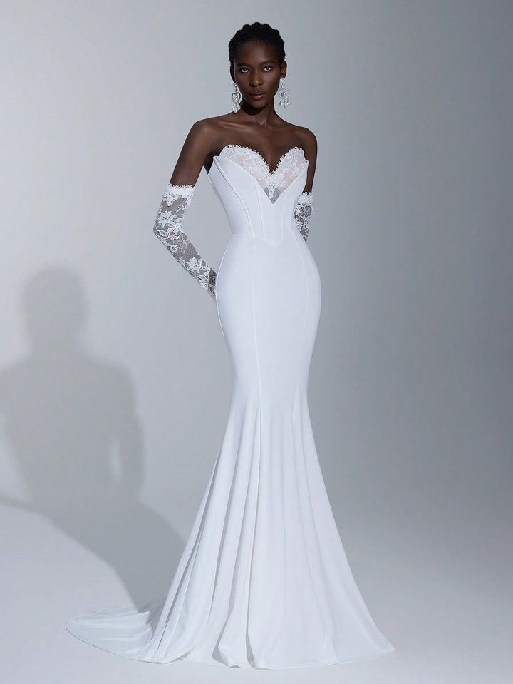 Rochie de mireasă SHEIN, alb
