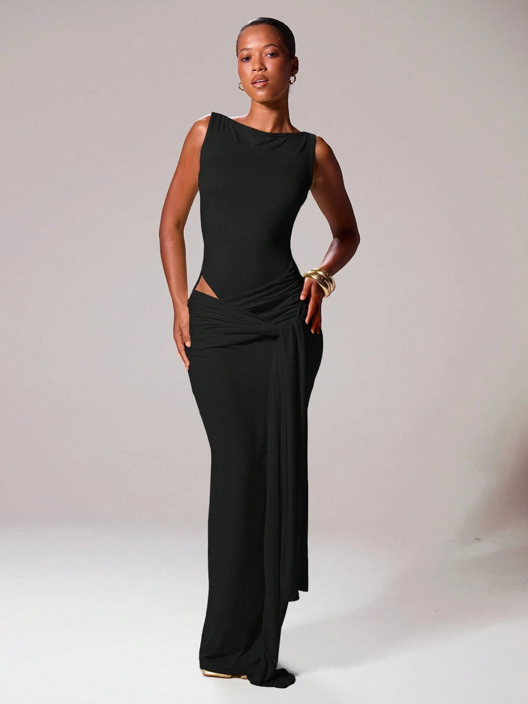 Rochie maxi SHEIN, negru