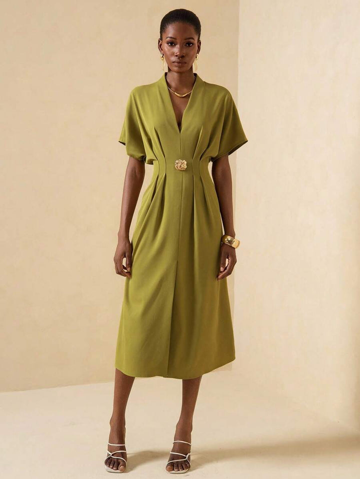 Rochie midi SHEIN, verde