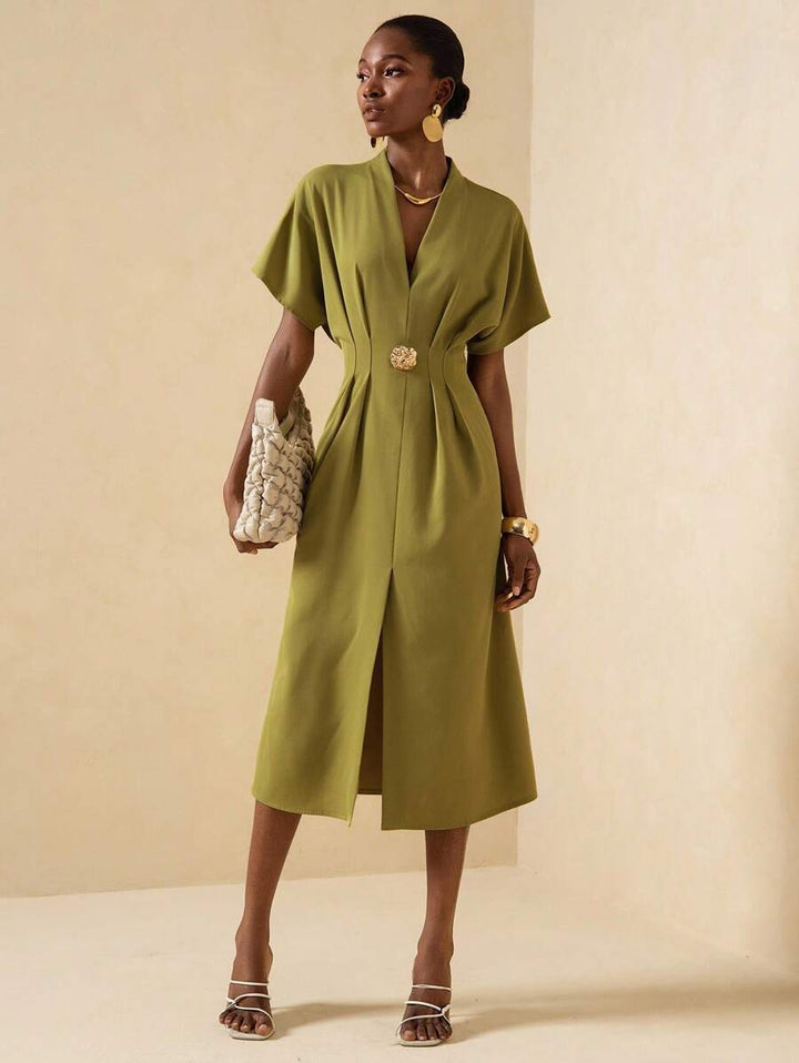 Rochie midi SHEIN, verde