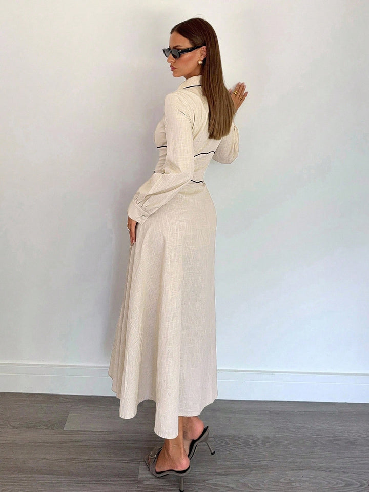 Rochie maxi SHEIN, bej