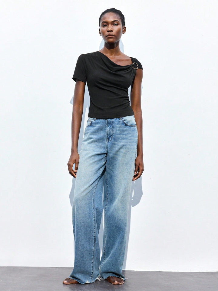 Top SHEIN, negru