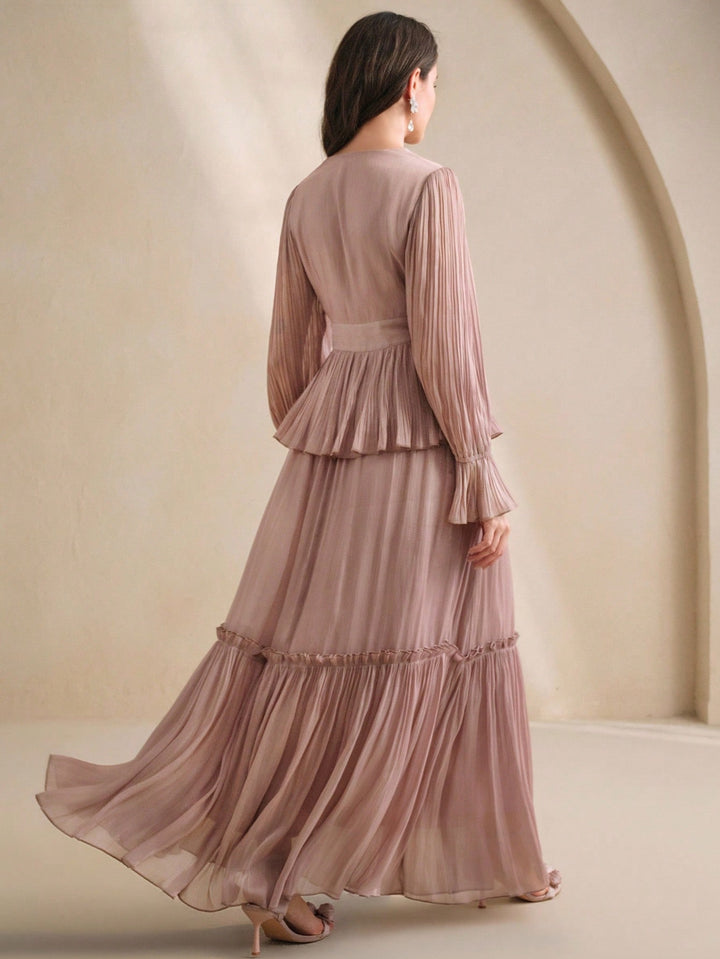 Rochie maxi SHEIN, vișiniu