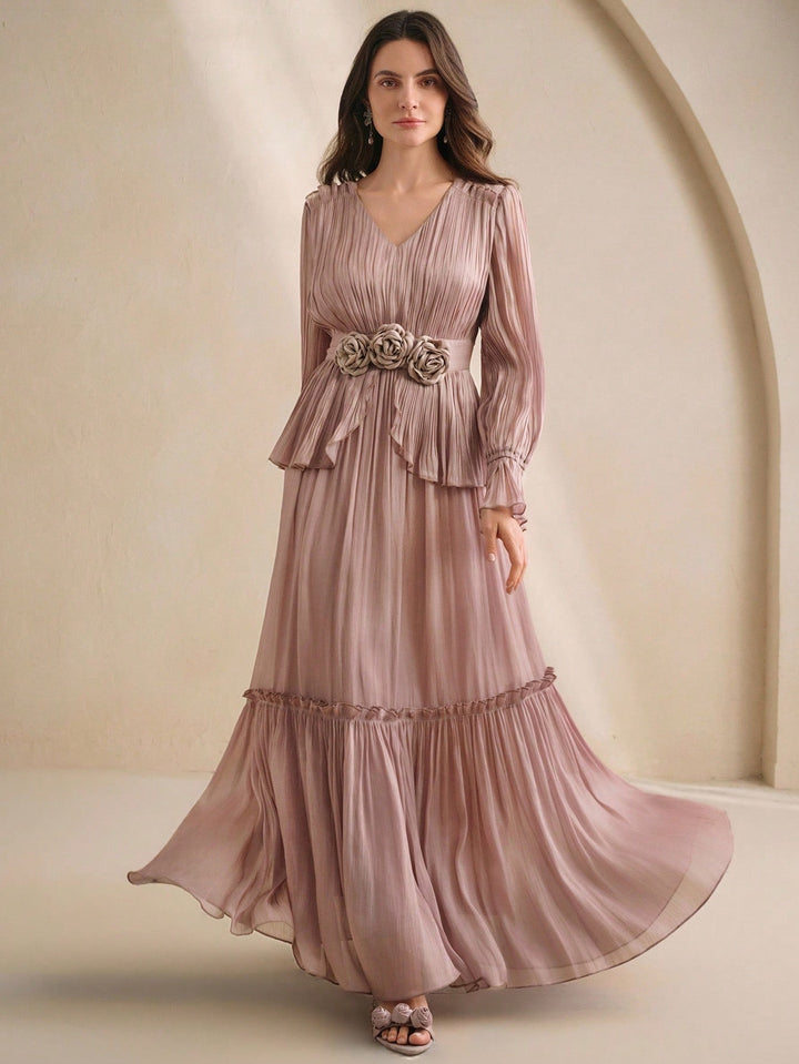 Rochie maxi SHEIN, vișiniu
