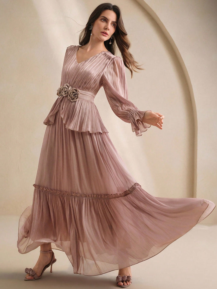 Rochie maxi SHEIN, vișiniu