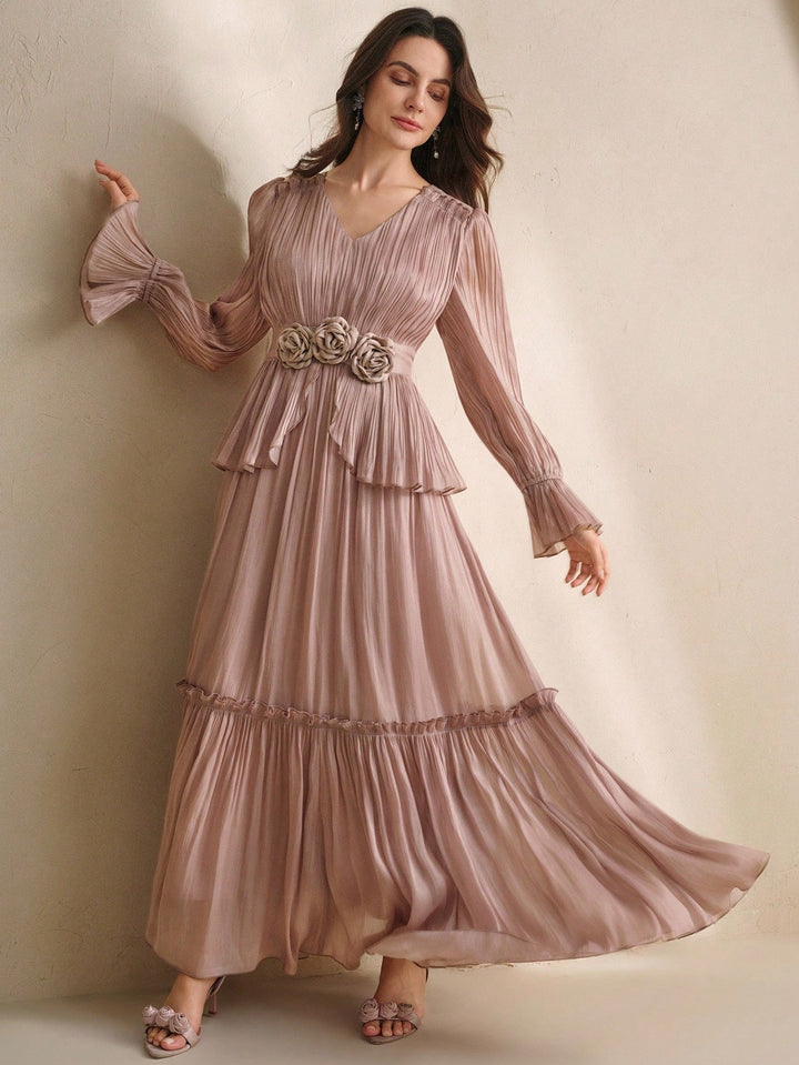 Rochie maxi SHEIN, vișiniu