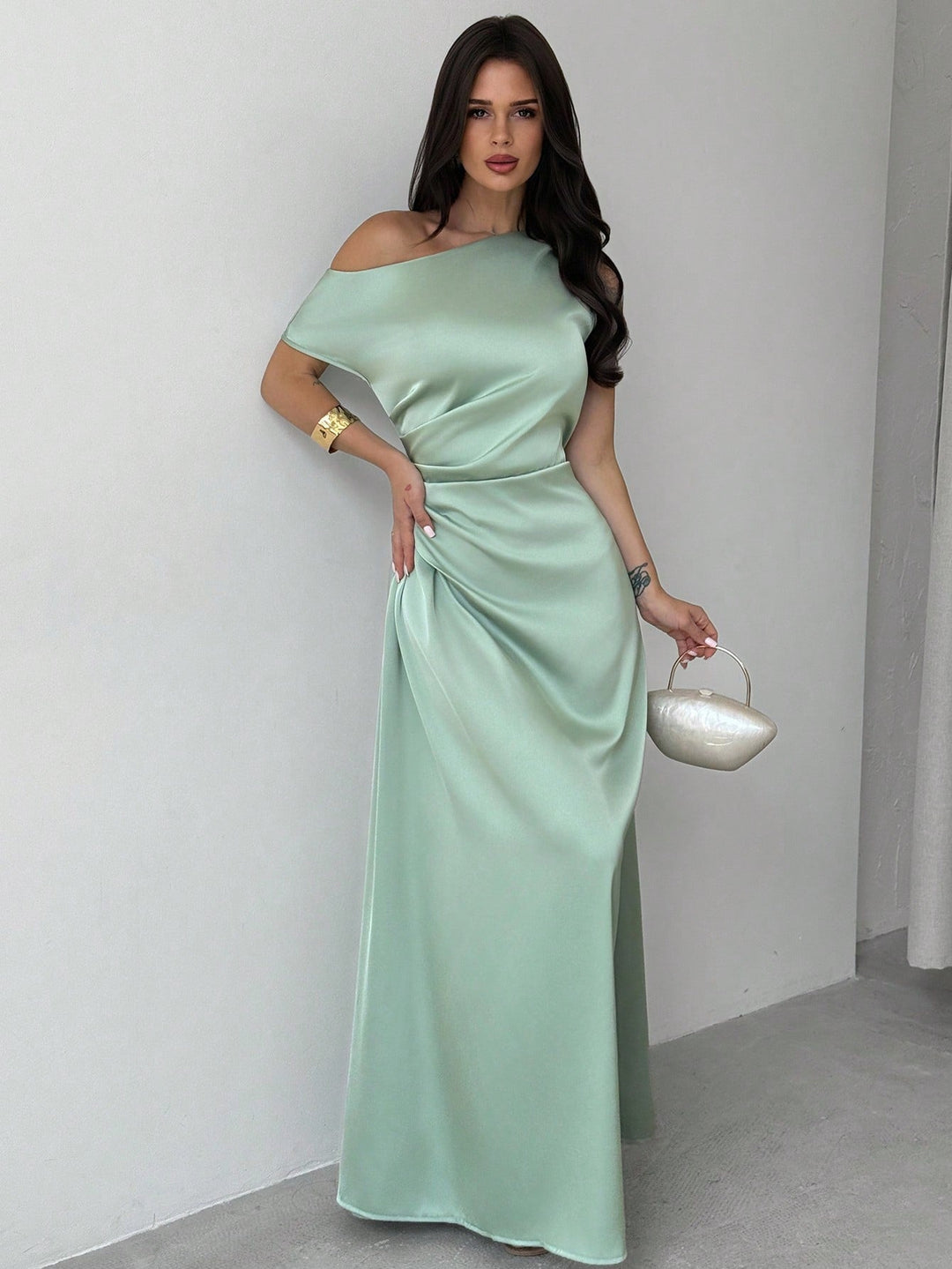 Rochie maxi SHEIN, verde