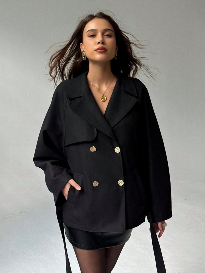 Trench SHEIN, negru