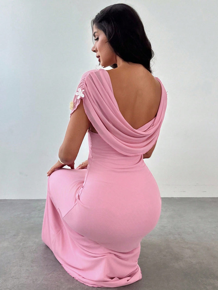 Rochie maxi SHEIN, roz