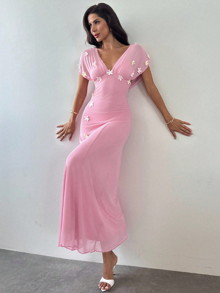 Rochie maxi SHEIN, roz