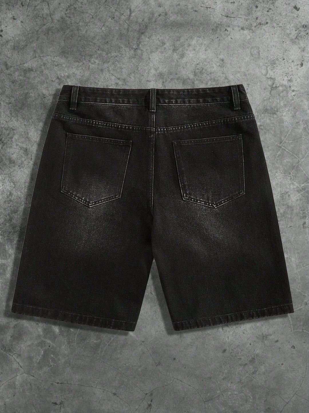 Pantaloni scurți de blugi SHEIN, negru