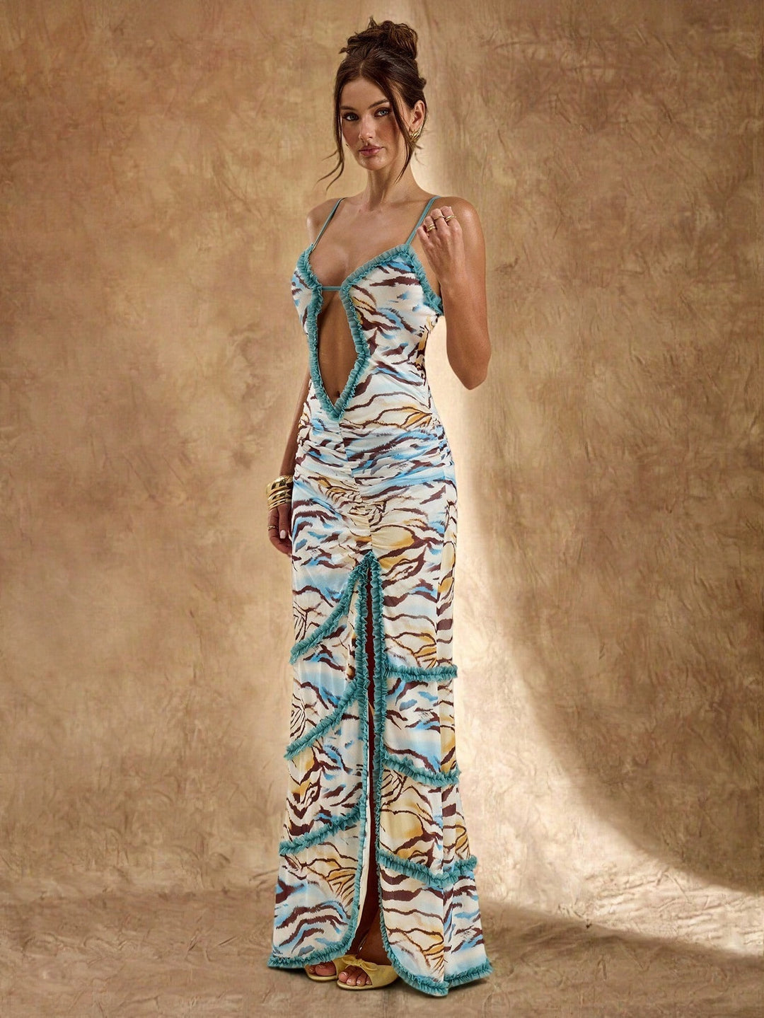 Rochie maxi SHEIN, albastru