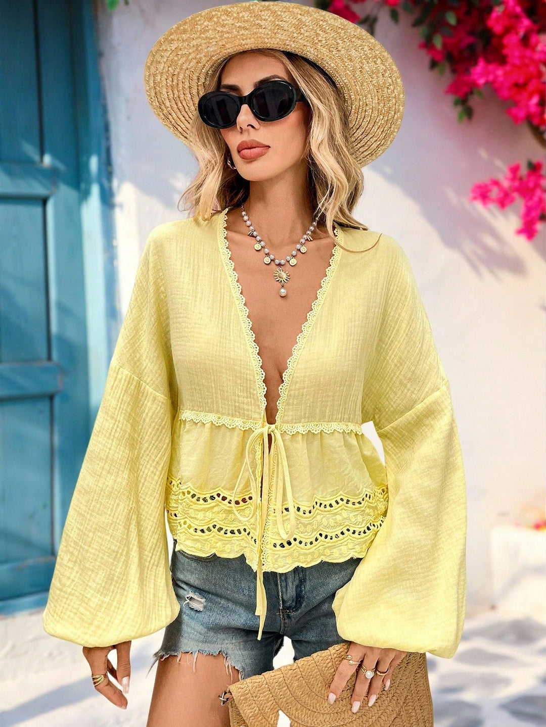 Top SHEIN, alb