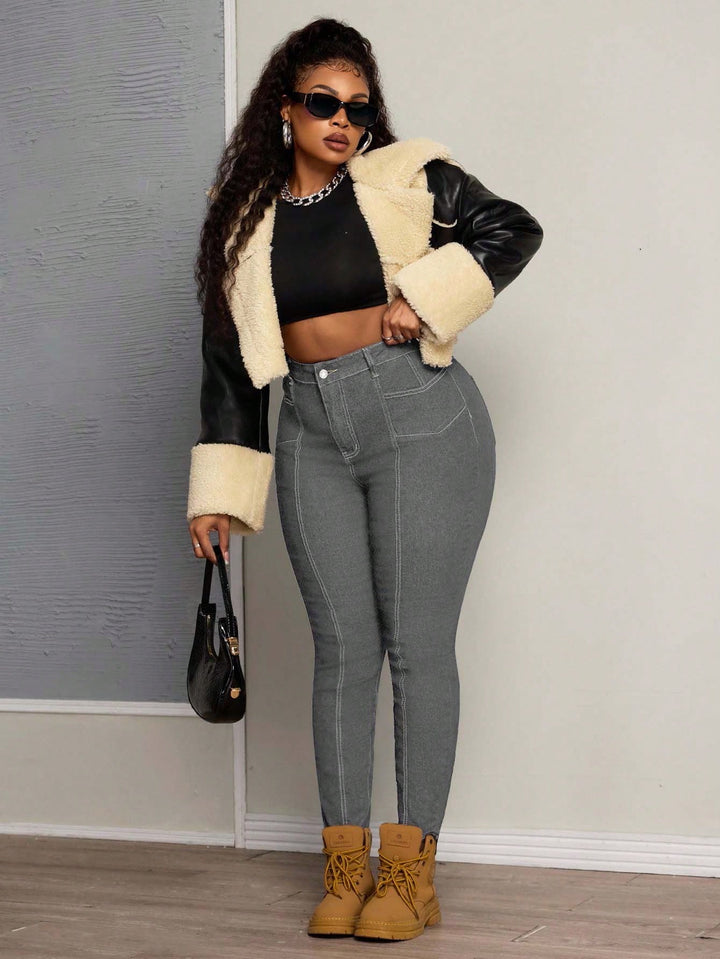 Jeans SHEIN, gri