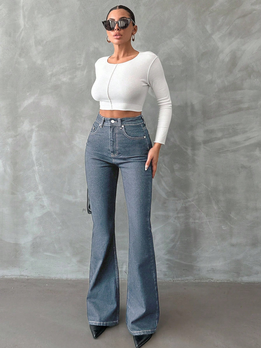 Jeans SHEIN, albastru