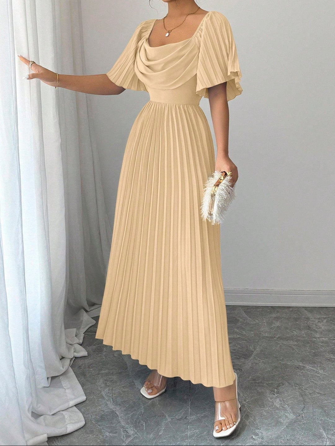 Rochie midi SHEIN, galben