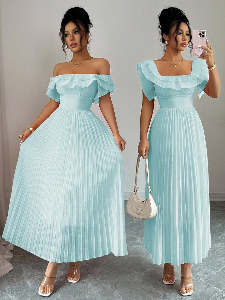 Rochie midi SHEIN, turcoaz