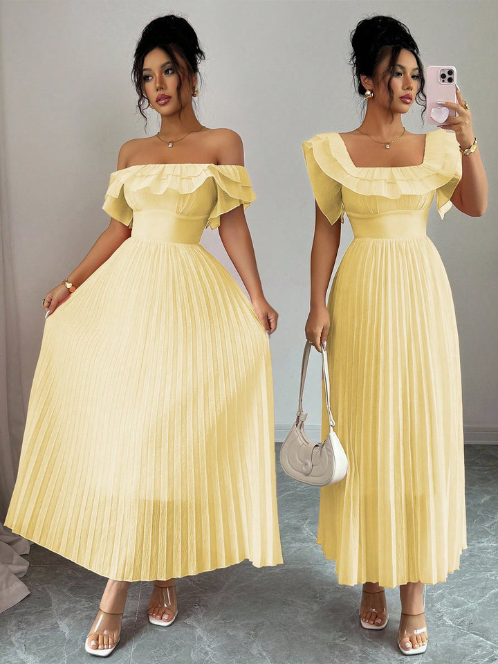 Rochie midi SHEIN, galben