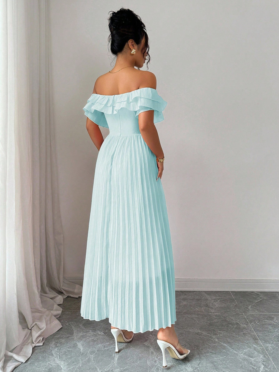 Rochie midi SHEIN, turcoaz
