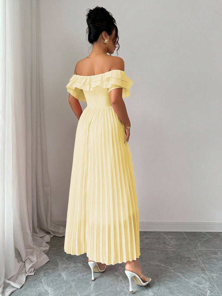 Rochie midi SHEIN, galben