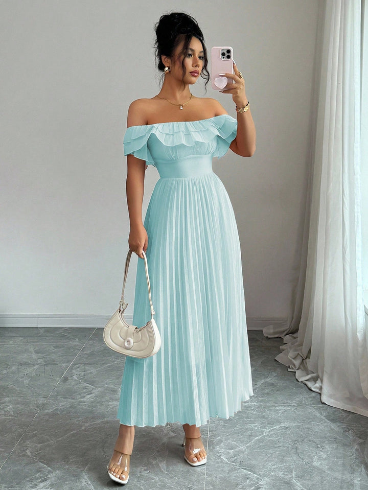 Rochie midi SHEIN, turcoaz