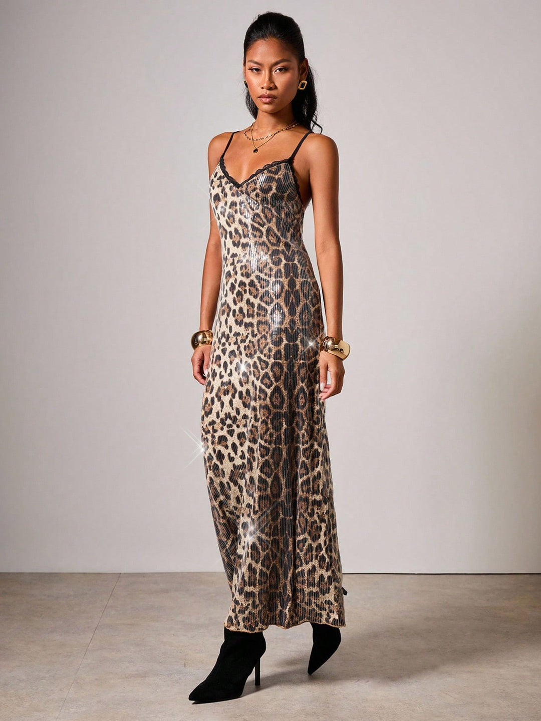 Rochie maxi SHEIN, maro