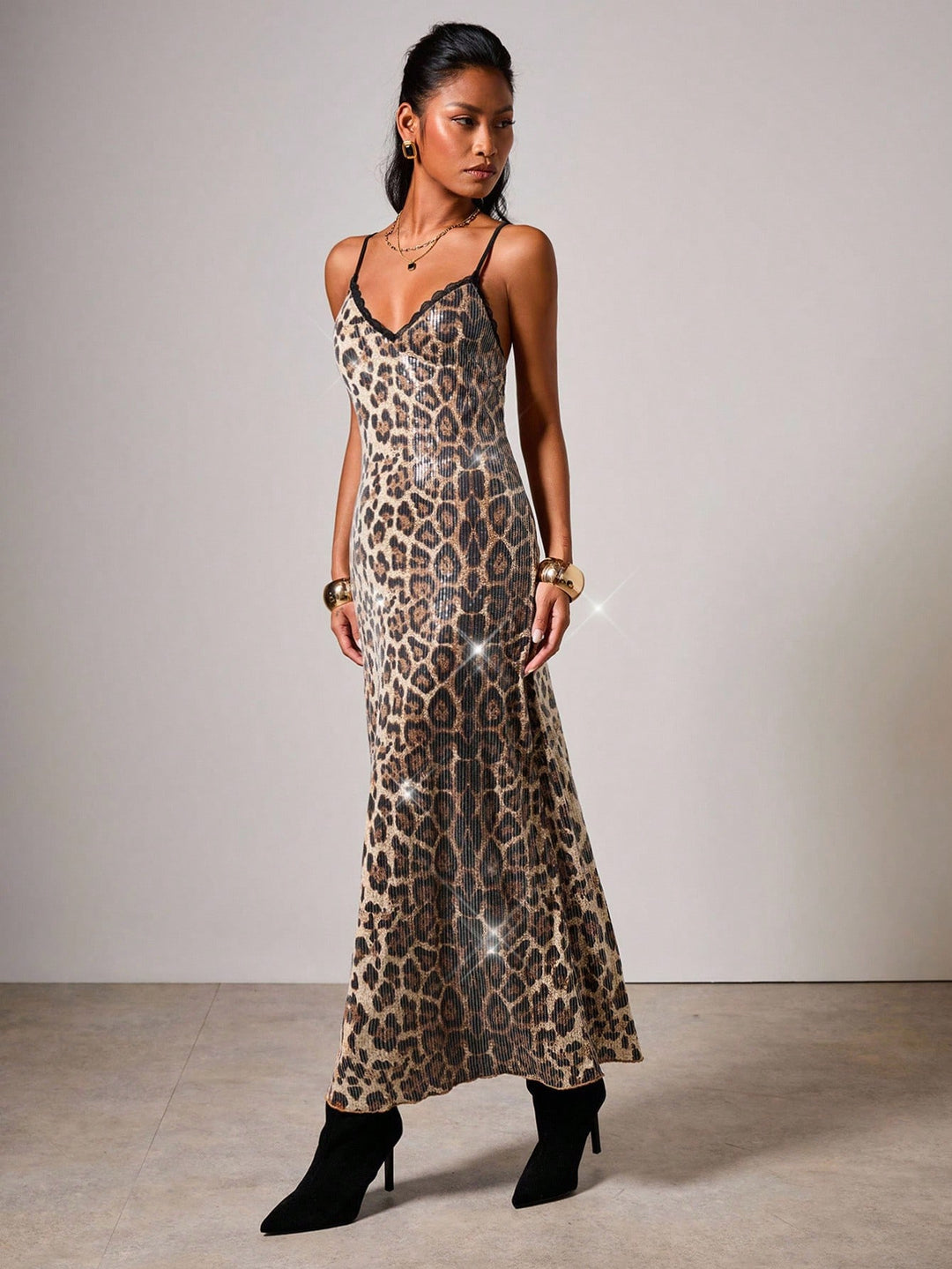 Rochie maxi SHEIN, maro