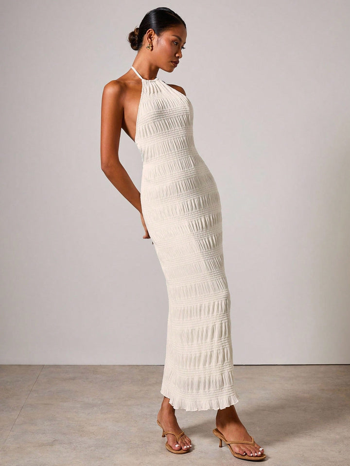 Rochie maxi SHEIN, bej