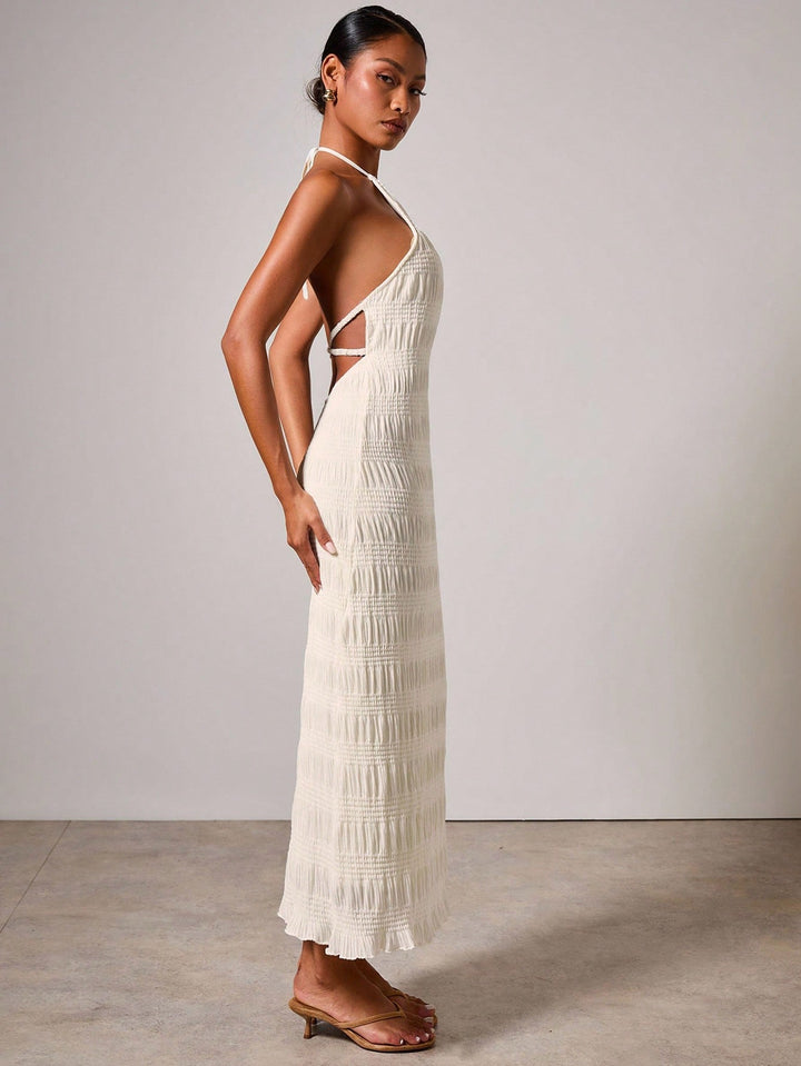 Rochie maxi SHEIN, bej