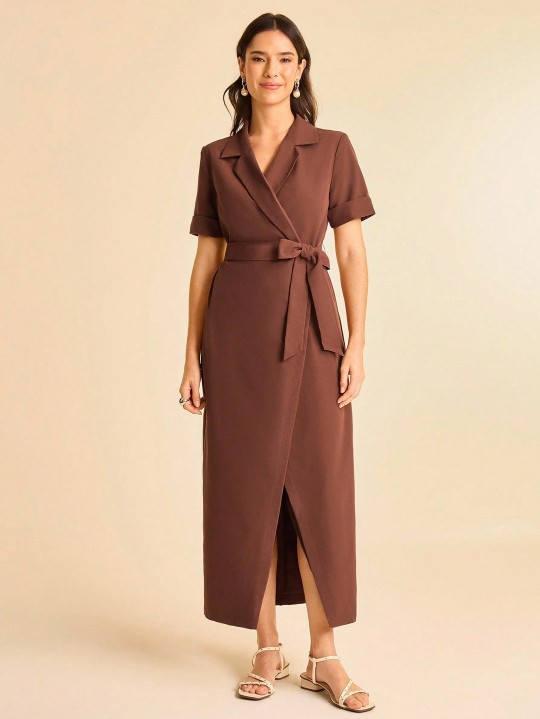 Rochie maxi SHEIN, maro