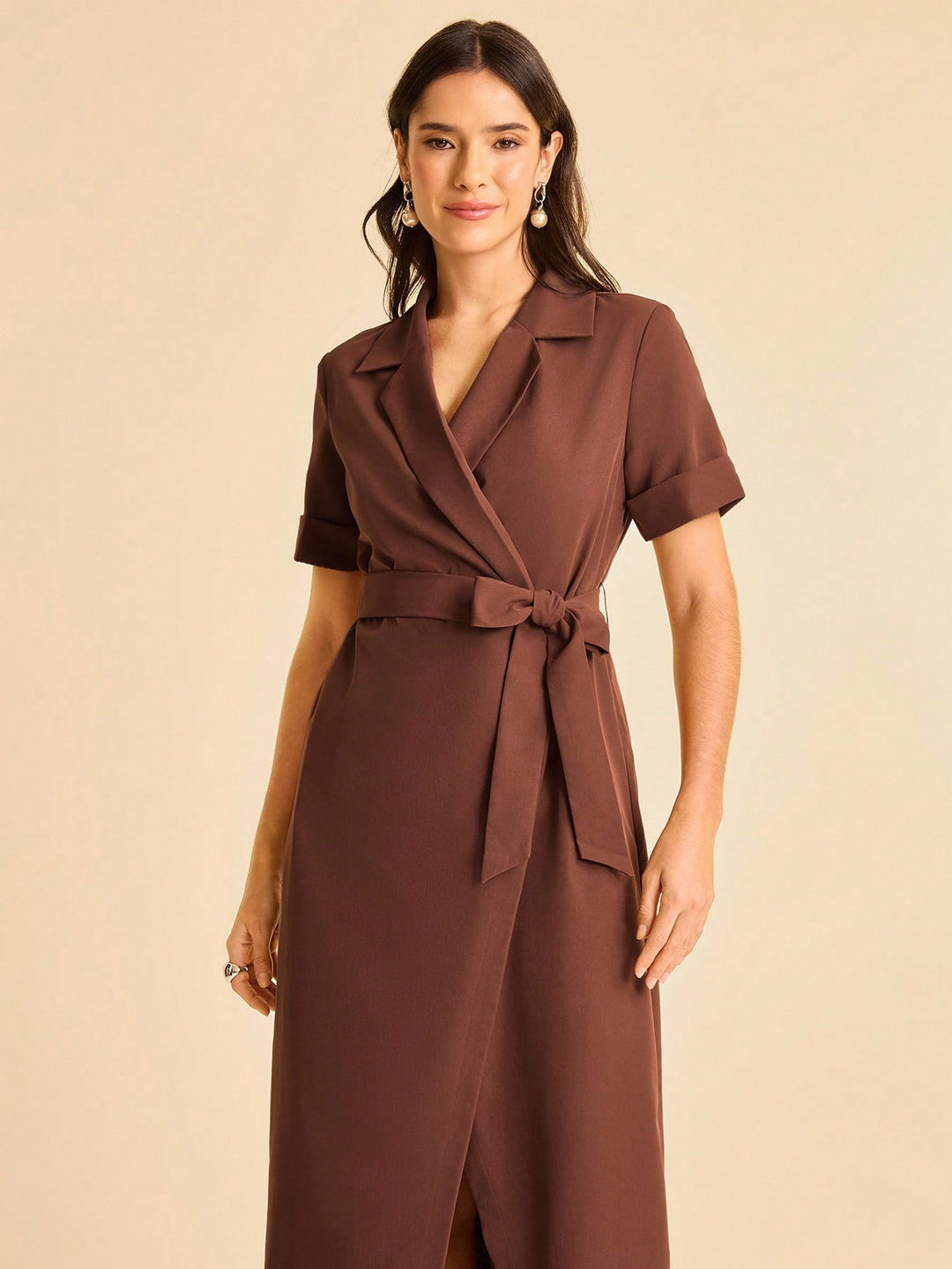 Rochie maxi SHEIN, maro