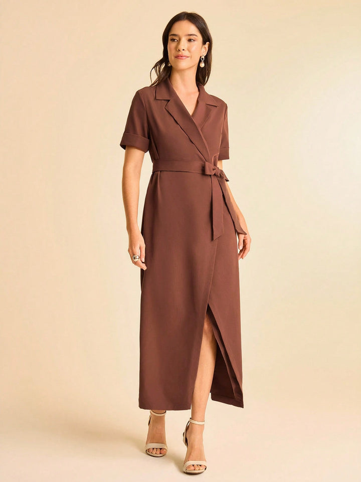 Rochie maxi SHEIN, maro