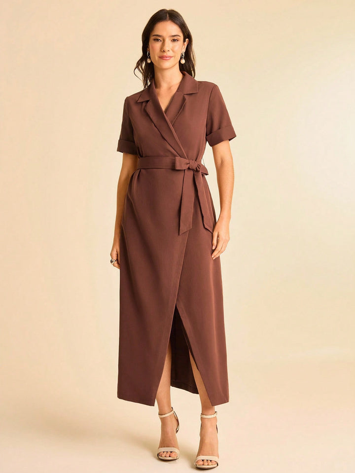 Rochie maxi SHEIN, maro