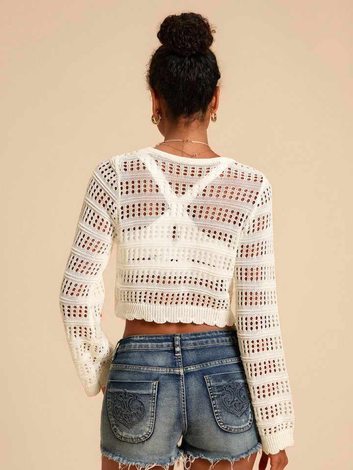 Cardigan SHEIN, alb