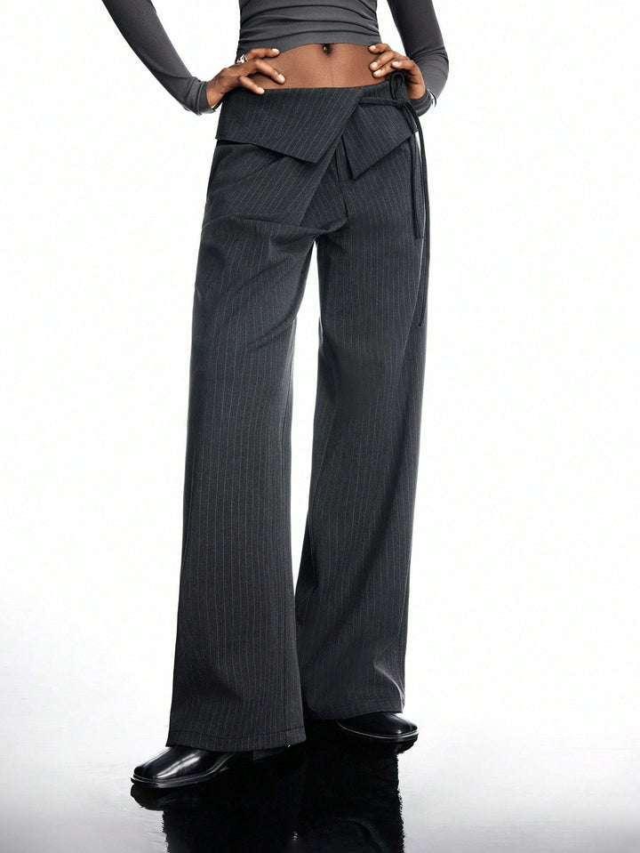 Pantalon de costum SHEIN, gri