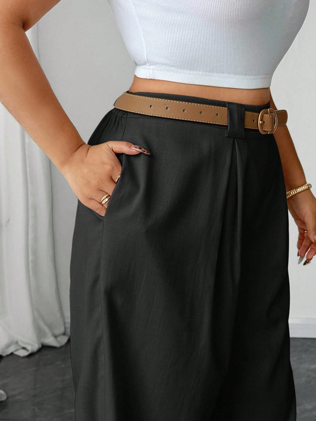 Pantaloni SHEIN, negru