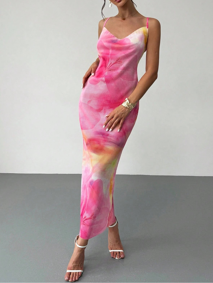 Rochie maxi Shein, mix culori