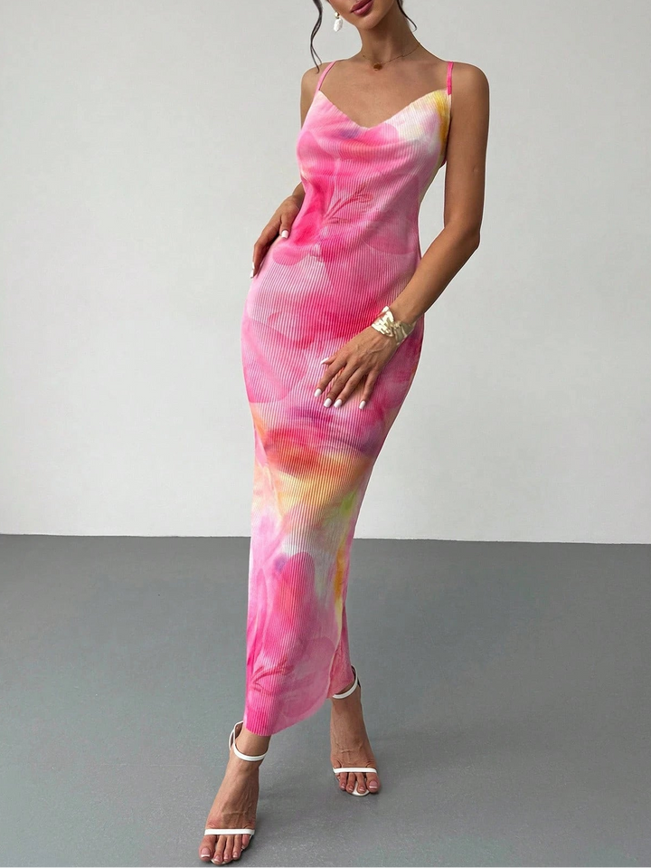 Rochie maxi Shein, mix culori