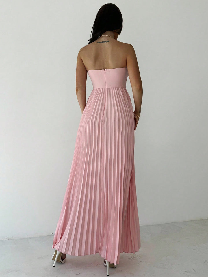 SHEIN maxi ruha, rózsaszín