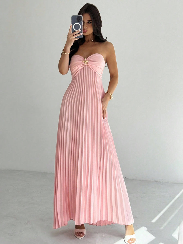 SHEIN maxi ruha, rózsaszín