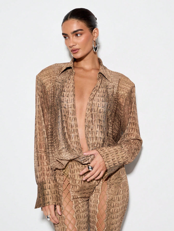 Cămașă tip body SHEIN, mix culori