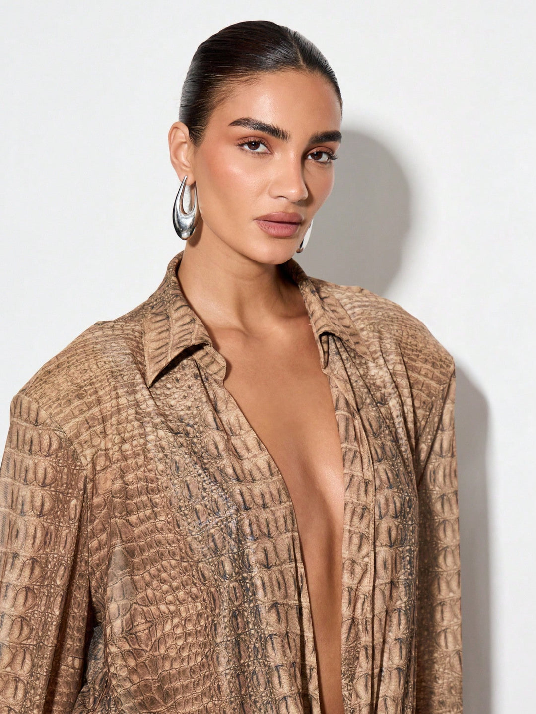 Cămașă tip body SHEIN, mix culori