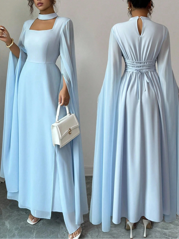 Shein maxi ruha, kék